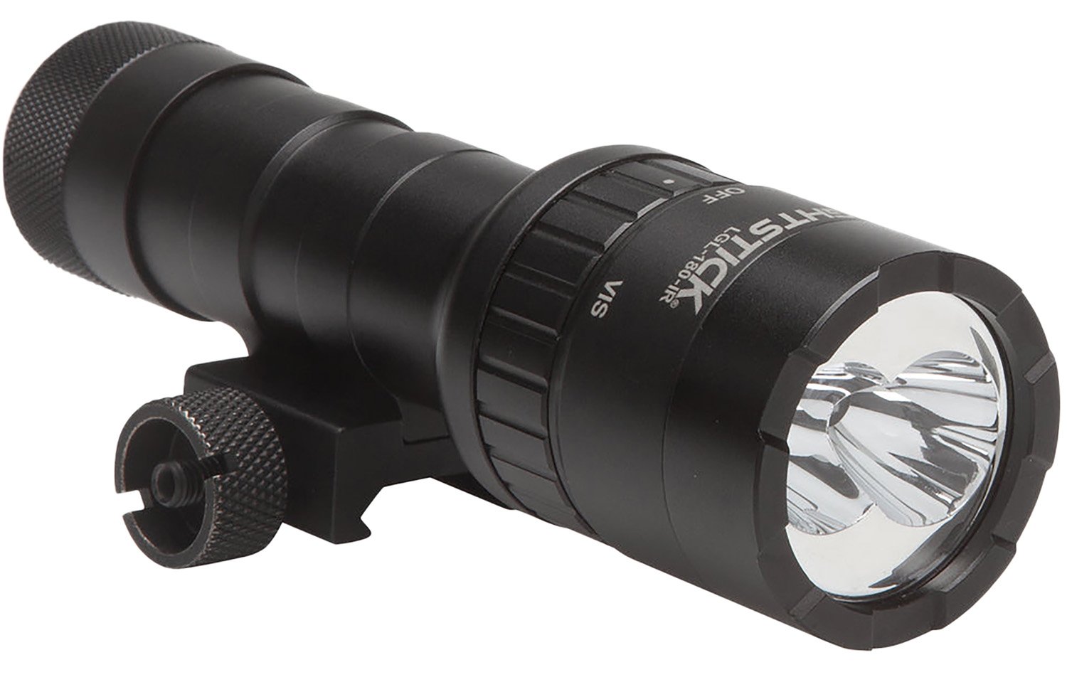 Nightstick LGL180IR Dual-Beam Long Gun Light Kit with IR Illuminator Black Anodized Hardcoat 1100 Lumens White LED 940 nM Infrared