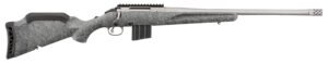 Ruger 46907 American II Full Size 400 Legend 5+1 20" Cobalt Cerakote Spiral Fluted Threaded Barrel & Alloy Steel Receiver w/Picatinny Rail, Gray Splatter Adj LOP Synthetic Stock