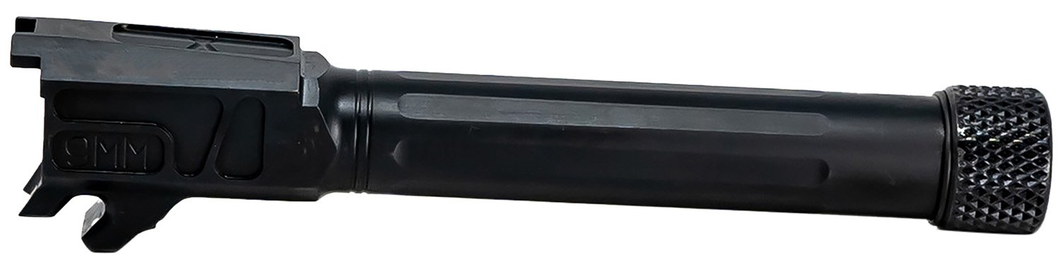 Faxon Firearms 365B910NFSOQT Match Series 9mm Luger Fluted Threaded Black Nitride Stainless Steel, Fits Sig P365