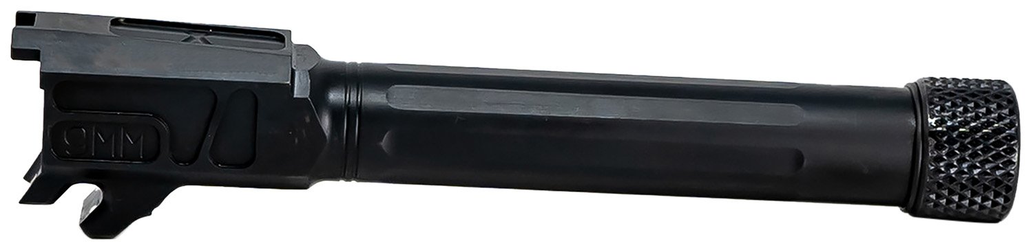 Faxon Firearms 365B910NXSOQT Match Series 9mm Luger Fluted Threaded Black Nitride Stainless Steel, Fits Sig P365 XL