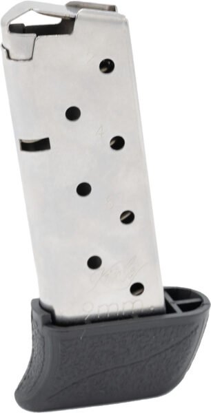 Kimber Mfg, Inc 1200848A Micro 9 8rd Extended 9mm Luger Silver Stainless Steel