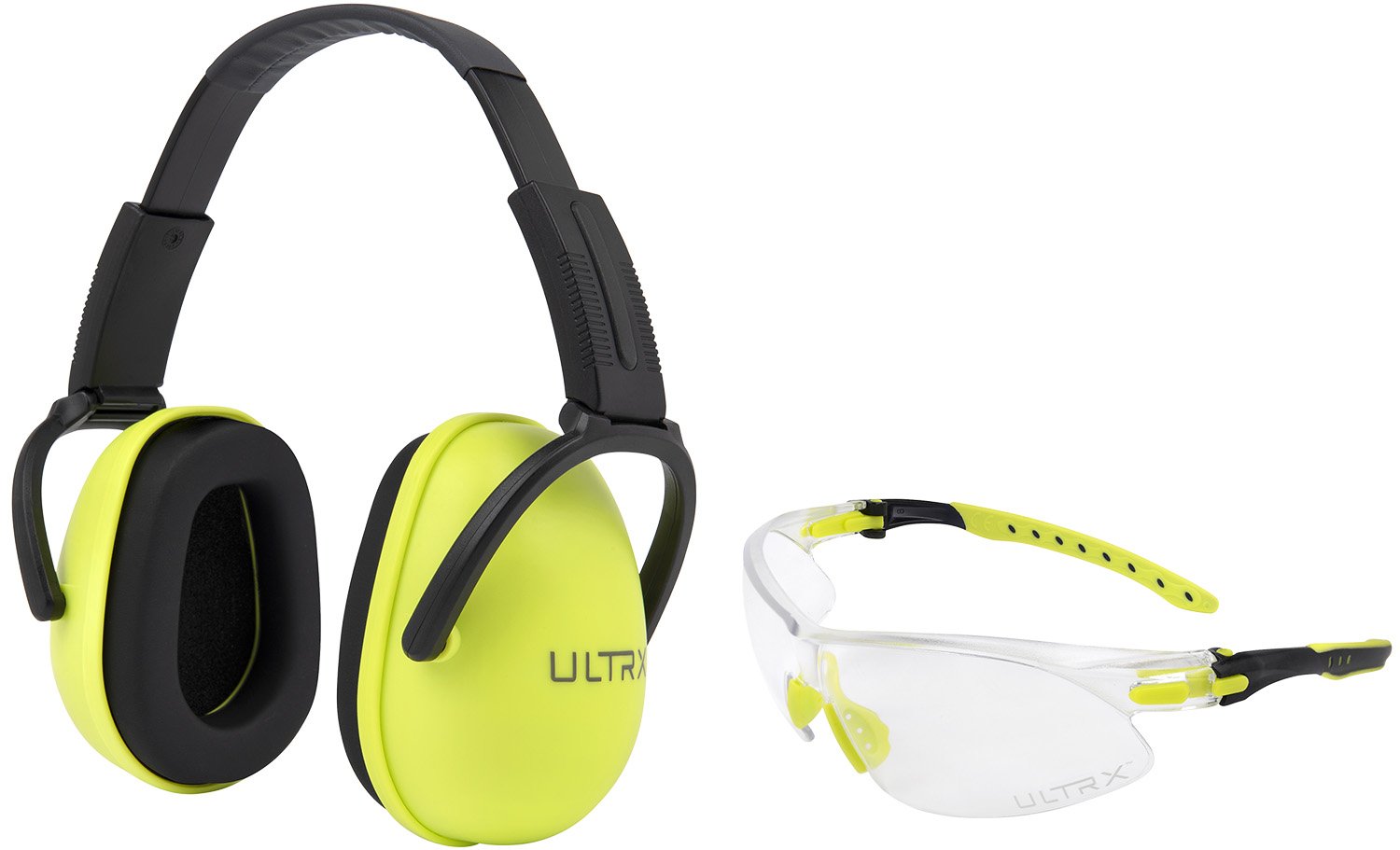 Allen 4176 Sound Blocker Ear & Eye Protection Combo 23 dB Lime Green Youth