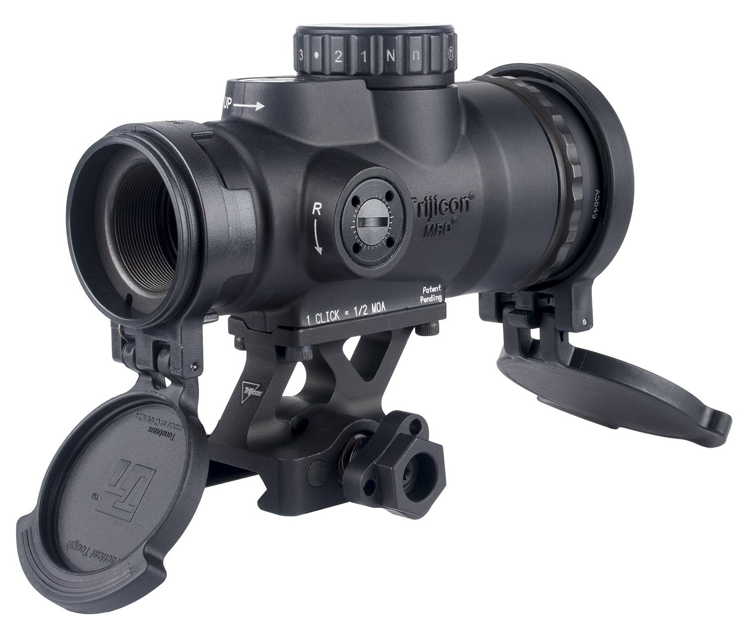 Trijicon 2200108 MRO HD Patrol Matte Black 1x 68 MOA/2 MOA Green Dot Reticle