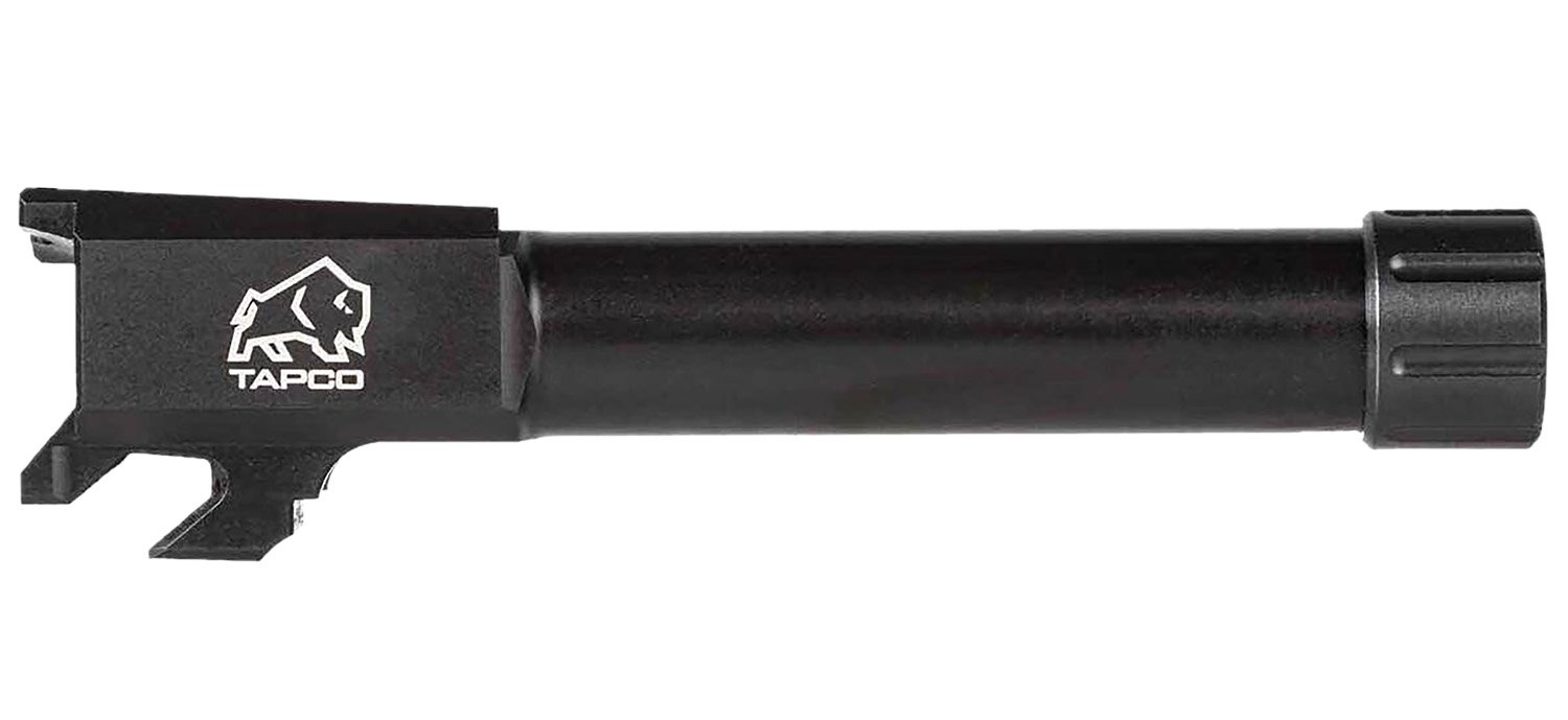 Tapco TAP22028 Springfield 9mm Luger Threaded Black Melonite Stainless Steel, Fits Springfield Hellcat