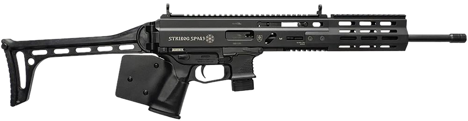 Grand Power 810091158166 Stribog SP9A3 *CA Compliant 9mm Luger 10+1 16" Black