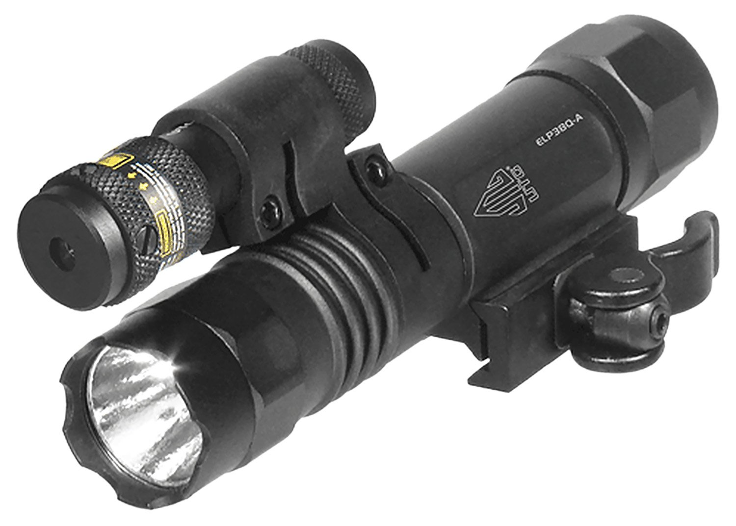 Leapers LTELP38QA Black Aluminum 400Lumens 23mm LED IRB Bulb Red Laser Picatinny/Weaver Mount