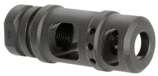 Midwest Industries MIMB10 Muzzle Brake 357 Mag 5/8"x24 Threads Black Steel 5" OAL .410" Diameter