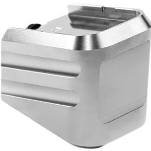 Cross Armory CRG+0MEG19SV Magazine Extension  Fits Glock 19/23/32 Gen 1-5 Silver Aluminum