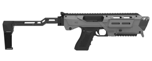 Meta Tactical Llc MX1-PS-GY MX-1 Conversion Kit Compatible w/Glock, Gray Aluminum Frame w/M-LOK & Picatinny Rail, Black Polymer Folding Stabilizer