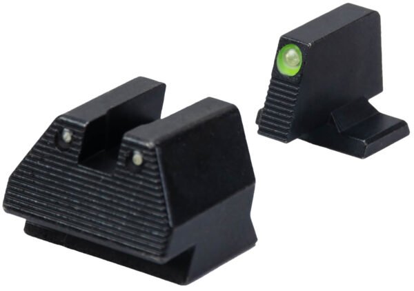 HK 51000939 Night Sight Set  Fixed Green Tritium/Black Frame Fits HK VP9 9mm Luger