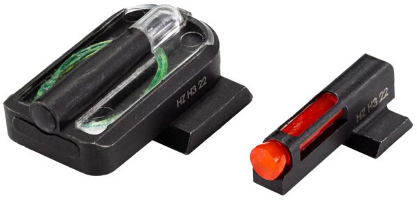 HiViz RGMFD21 FastDot  H3  Red/Fiber Optic Green Tritium Black Frame Fits Ruger Max-9