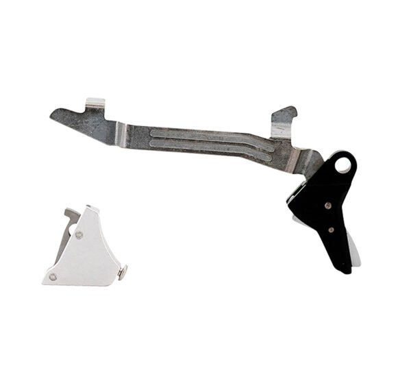 Timney Triggers ALPHAGLOCK5LARGESILVER Alpha Competition  10mm/45 ACP Silver Fits Glock 20/20MOS/21/21MOS/29/30 Gen 5 Large Frame