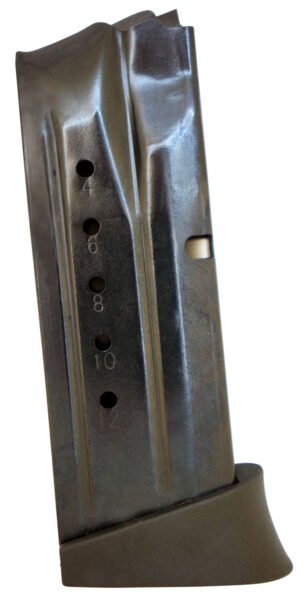 ProMag SMIA15 Standard 12rd 9mm Luger Fits S&W M&P Compact Blued Steel