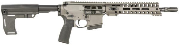 Patriot Ordnance Factory 2171 P15 Constable 300 Blackout 30+1 10.50" M-LOK Handguard, Tungsten Cerakote Aluminum Receiver w/Picatinny Rail, Black Polymer MFT Blade Stabilizer, MFT Grip