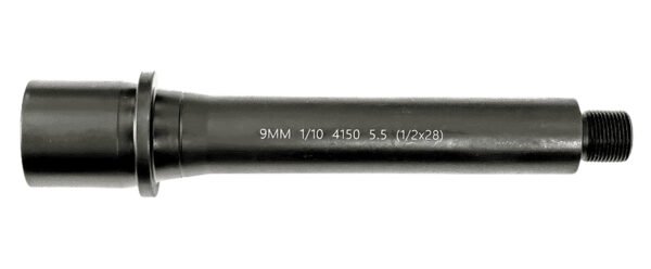 Lead & Steel Llc LS9MM5.5-28 AR9  9mm Straight Profile Black Nitride Chrome Moly Vanadium