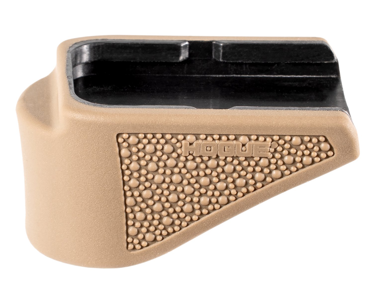 Hogue 18623 Extension Base Pad Fits Glock 26 Compatible w/ 10rd Magazine FDE Overmolded Rubber