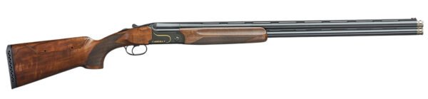 F.A.I.R. FRCRRAV1230 Carrera V  16 Gauge Break Open 3" 2rd 30" Black Over/Under Vent Rib Barrel, Black w/Gold Inlay Receiver, Walnut w/Adj Comb Stock, TechniChoke XP70 Choke System