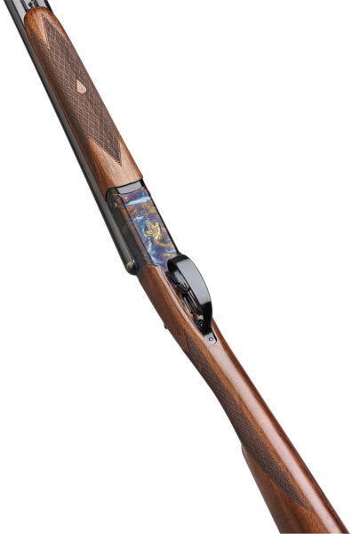 F.A.I.R. FRISII4128 Iside II 410 Gauge Break Open 2rd 28" Side By Side Barrel, Color Case Hardened w/Engraving, English Style Walnut w/Straight Grip Stock, Technichoke XP50 Choke System