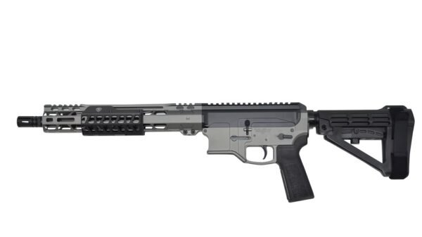 Bilson Arms P8FSSTB20R1 BA-15FCP 338 ARC 10+1 14.50" Stainless Steel Threaded Barrel, Tactical Gray/Graphite Black Cerakote Aluminum Receiver w/Picatinny Rail, M-LOK Handguard, Black Polymer SBA4 Brac