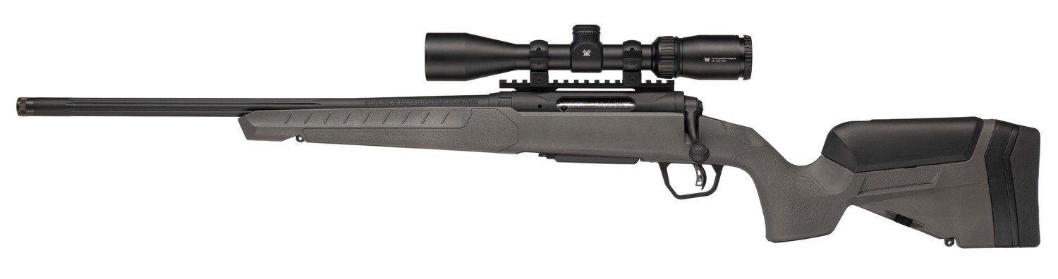 Savage Arms 32487 110 Trailblazer 6.5 PRC 2+1 22" Fluted Barrel, Flat Dark Gray Adj LOP Synthetic Stock, Left Hand