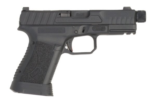 TriStar 85780 Apoc Pro 9mm Luger 15+1 4.50" Black Threaded Barrel, Black Steel Optic Ready/Serrated Slide, Black Polymer Frame w/Picatinny Rail, Interchangeable Backstrap Grip