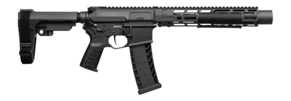 CMMG 94A68CD-AB Zeroed Banshee Mk4 9mm Luger 33+1 6.50" Black Nitride Threaded Barrel, Black Armor Cerakote Aluminum Receiver w/Picatinny Rail, M-LOK Handguard, Black Polymer CMMG RipBrace, CMMG Zeroe