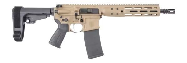 LWRC ICDIP5CK10SBA3ML ICDI 5.56 NATO 30+1 10.50" Threaded Barrel, Flat Dark Earth Receiver w/Picatinny Rail, M-LOK Handguard, Black Polymer SB Tactical SBA3 Brace, Black Polymer Grip, Ambidextrous