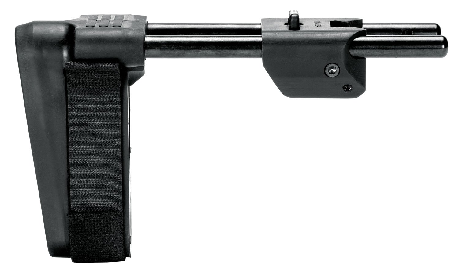 SB Tactical MPX-01-SB MPX PSB Brace 3 Position Black Synthetic with 3.87"-8.25" OAL Nylon Strap & for Sig MPX, MCX (Excluding Copperhead Variant) Compatible with Integrated Picatinny Rail