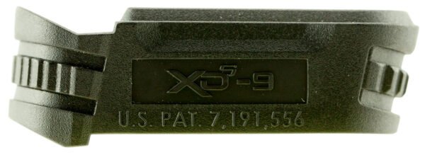 Springfield Armory XDS5902M Backstrap Sleeve made of Polymer with Black Finish & 1 Piece Design for 9mm Luger Springfield XD-S with #2 Backstrap & 3.30"-4" Barrel