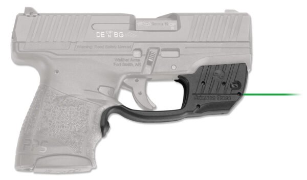 Crimson Trace 0158101 Laserguard Fits Walther PPS M2, Green Laser Black Polymer