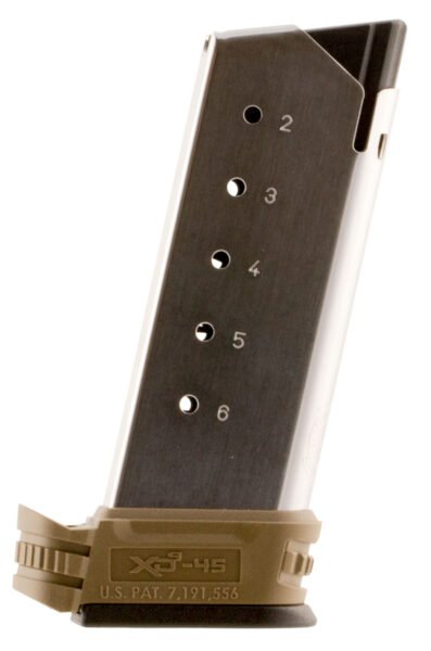 Springfield Armory XDS5006DE XD-S 6rd 45 ACP SS/FDE Stainless Steel