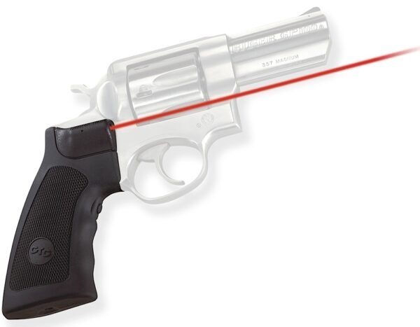 Crimson Trace 011790 Lasergrips  Fits Ruger Alaskan/GP100/Super Redhawk, Red Laser 633nM Wavelength 5mW Output, Black Polymer