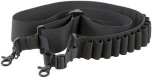 Aim Sports DSBS1 Deluxe Black Nylon Bandolier Shotgun Holds 14 Shells