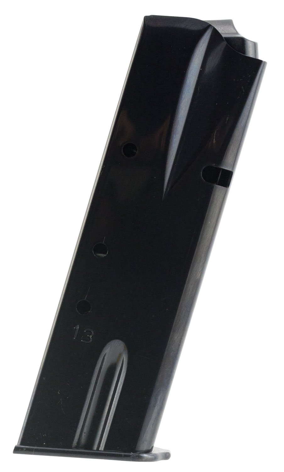 Mec-Gar MGBRHP13B Standard 13rd 9mm Luger Fits Browning Hi-Power/Springfield SA-35, Blued Carbon Steel