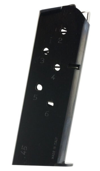 Mec-Gar MGCO4506B 1911 Officer 6rd 45 ACP, Blued Carbon Steel
