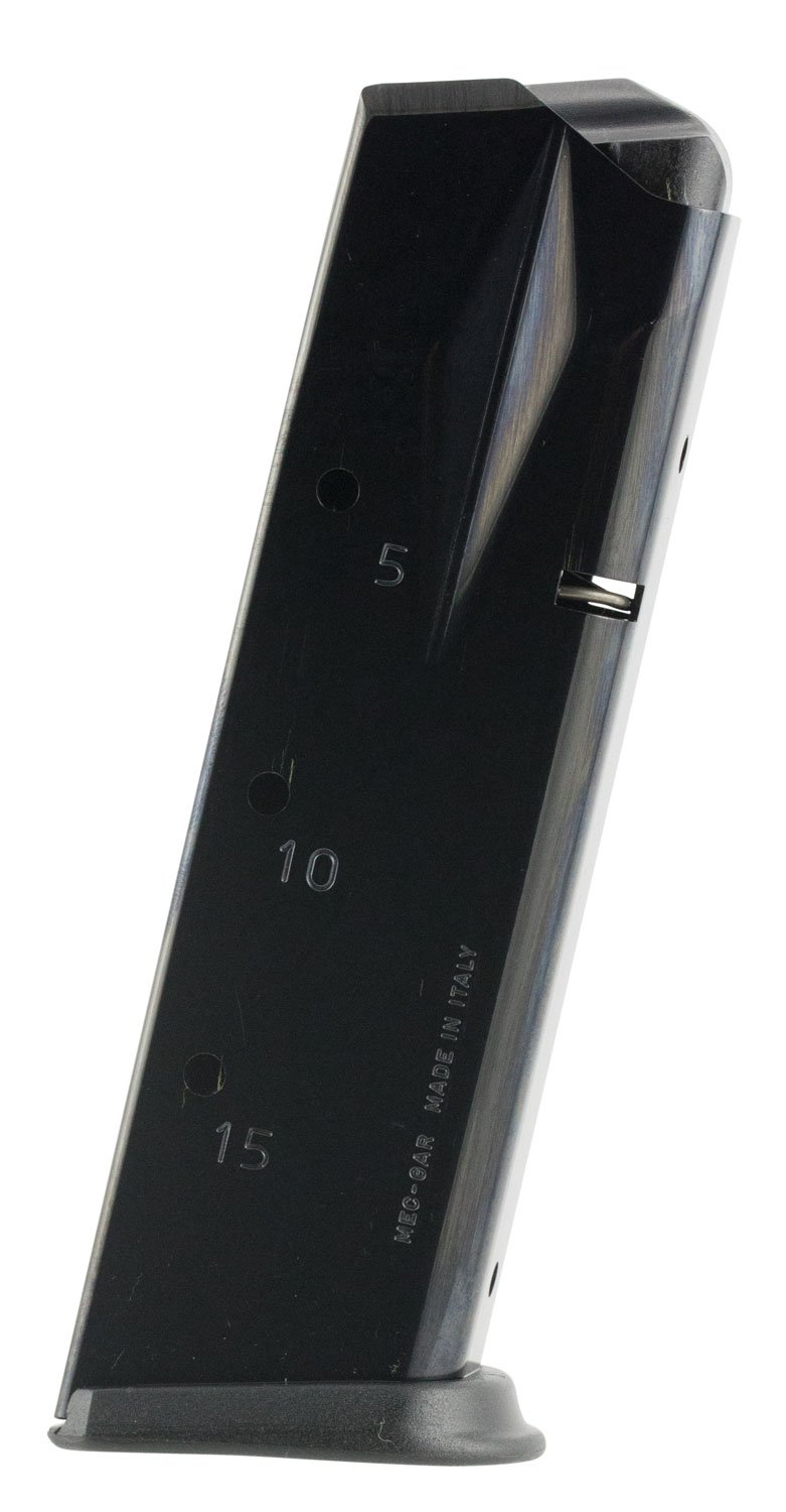 Mec-Gar MGP22815B Sig 15rd 9mm Luger Fits Sig P229/P228, Blued Carbon Steel