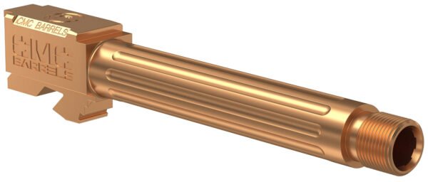 CMC Triggers 75513 Match Precision  9mm Luger 4.48" Fluted/Match Grade/Threaded Bronze DLC Stainless Steel, Compatible w/ Glock 17 Gen3-4