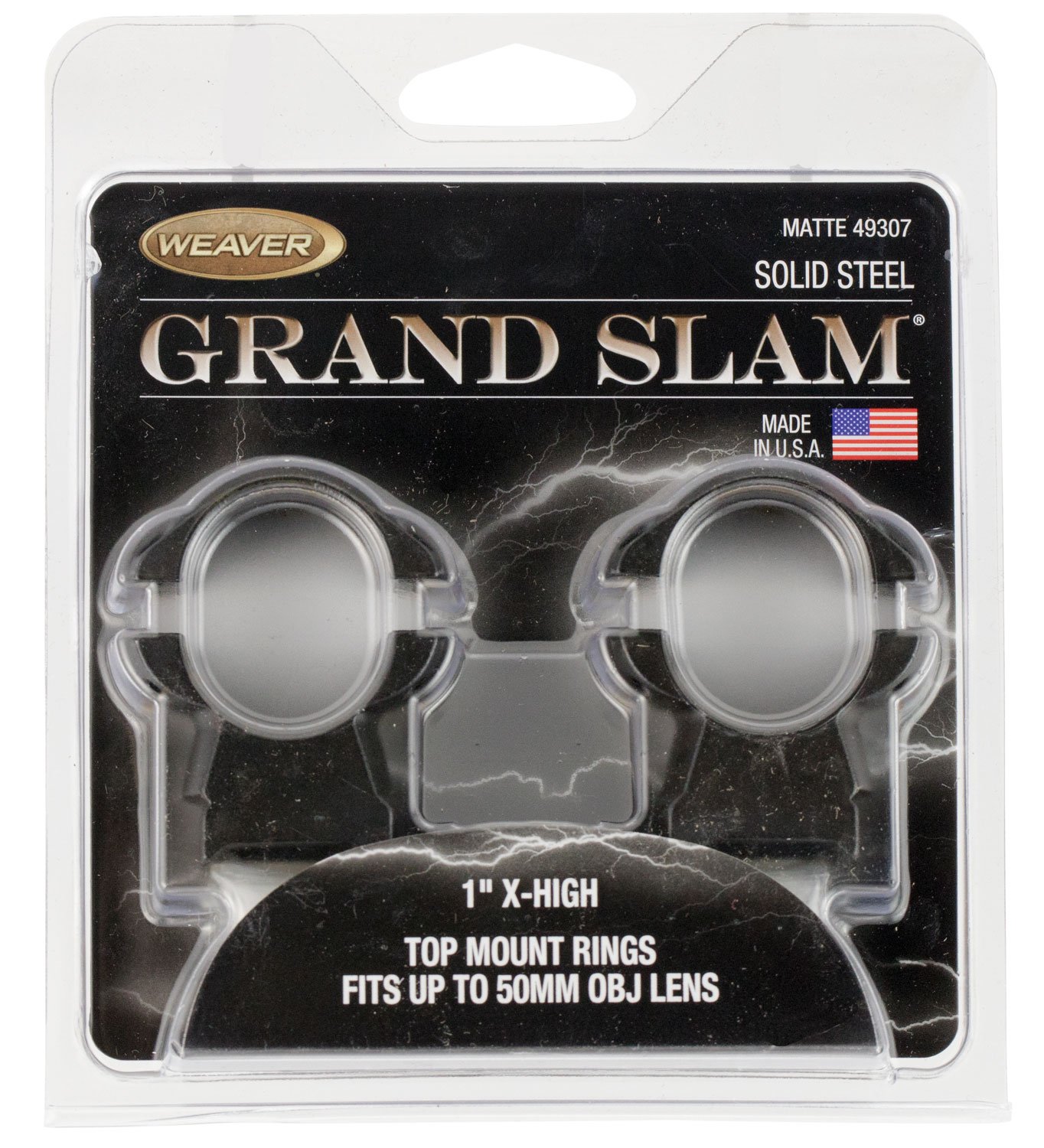 Weaver Mounts 49307 Grand Slam Matte Black 1" Extra High