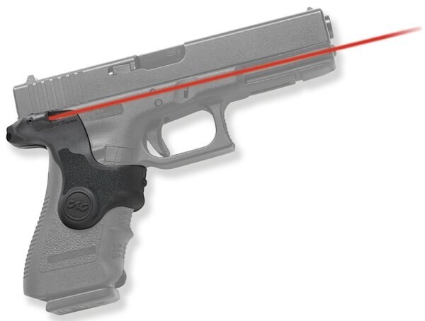 Crimson Trace 0124301 Lasergrips  Compatible w/Glock Gen3 17/17L/19/22/23/31/32/34/35/37/38,Red Laser Black Polymer