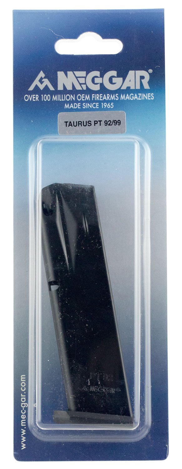 Mec-Gar MGPT9218AFC Taurus 18rd 9mm Luger Fits Taurus PT92/PT99, Blued w/Anti-Friction Coating Carbon Steel