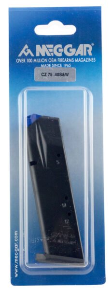 Mec-Gar MGCZ4012AFC CZ 12rd 40 S&W CZ 75B/Shadow 2/75 SP-01/Shadow 85B, Blued w/Anti-Friction Coating Carbon Steel