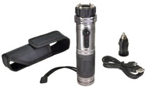 Zap ZAPL Zap Light Stun Gun/Flashlight Range of Contact Silver