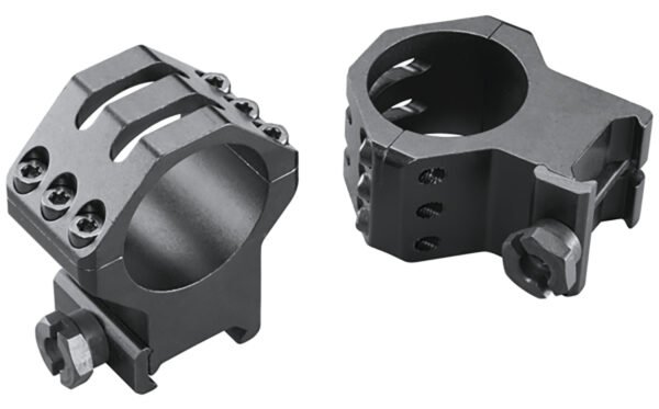 Weaver Mounts 48354 Six-Hole Skeleton Rings Matte Black 30mm Extra High