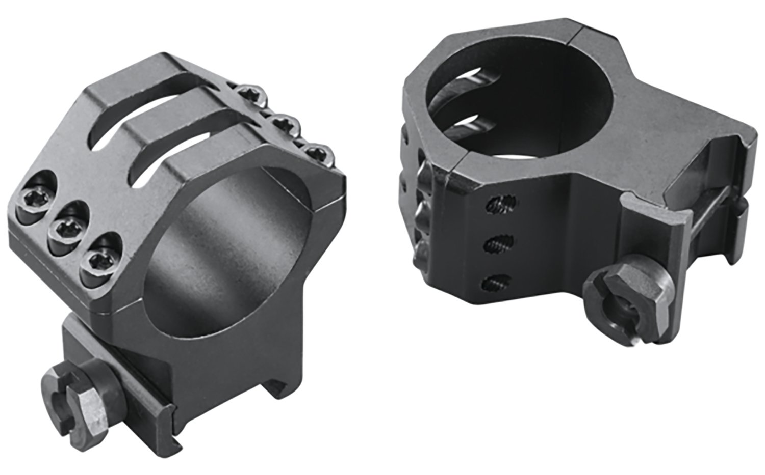 Weaver Mounts 48354 Six-Hole Skeleton Rings Matte Black 30mm Extra High