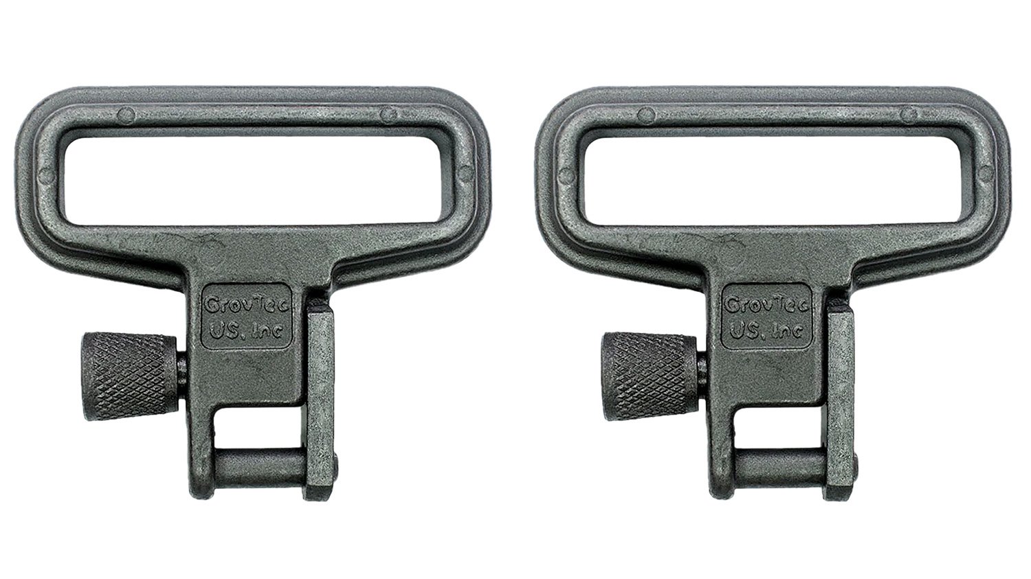 GrovTec US Inc GTSW05 Mil-Force Swivel Set Rifle 1.25" Black Zinc Phosphate Steel