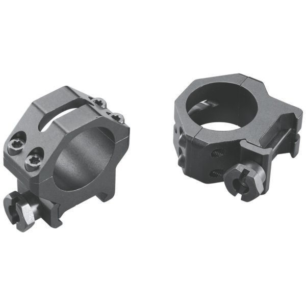 Weaver Mounts 48360 Four-Hole Skeleton Rings  Matte Black 1" Medium
