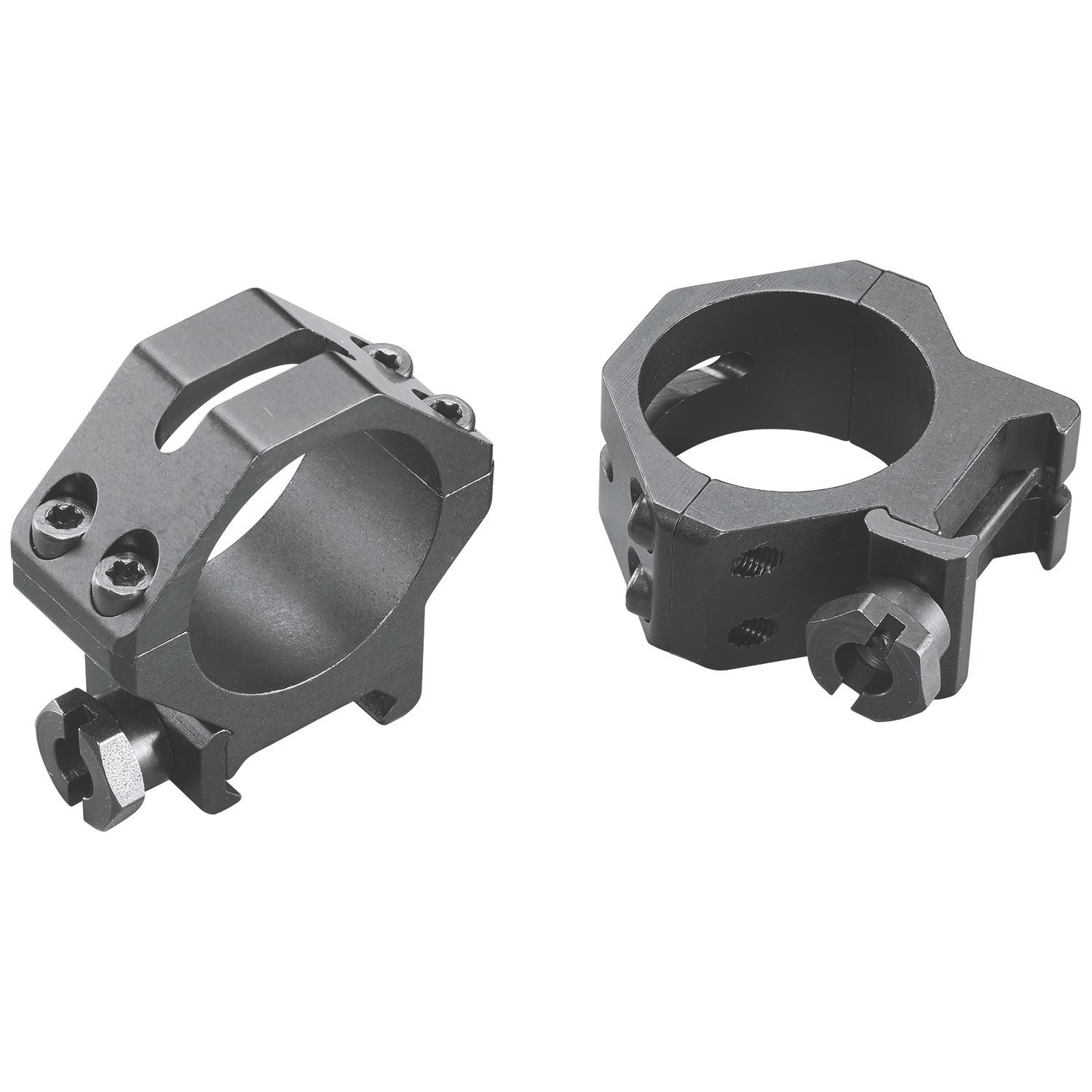 Weaver Mounts 48364 Four-Hole Skeleton Rings Matte Black 30mm Low