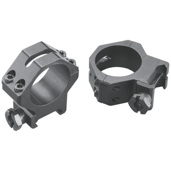 Weaver Mounts 48365 Four-Hole Skeleton Rings  Matte Black 30mm Medium