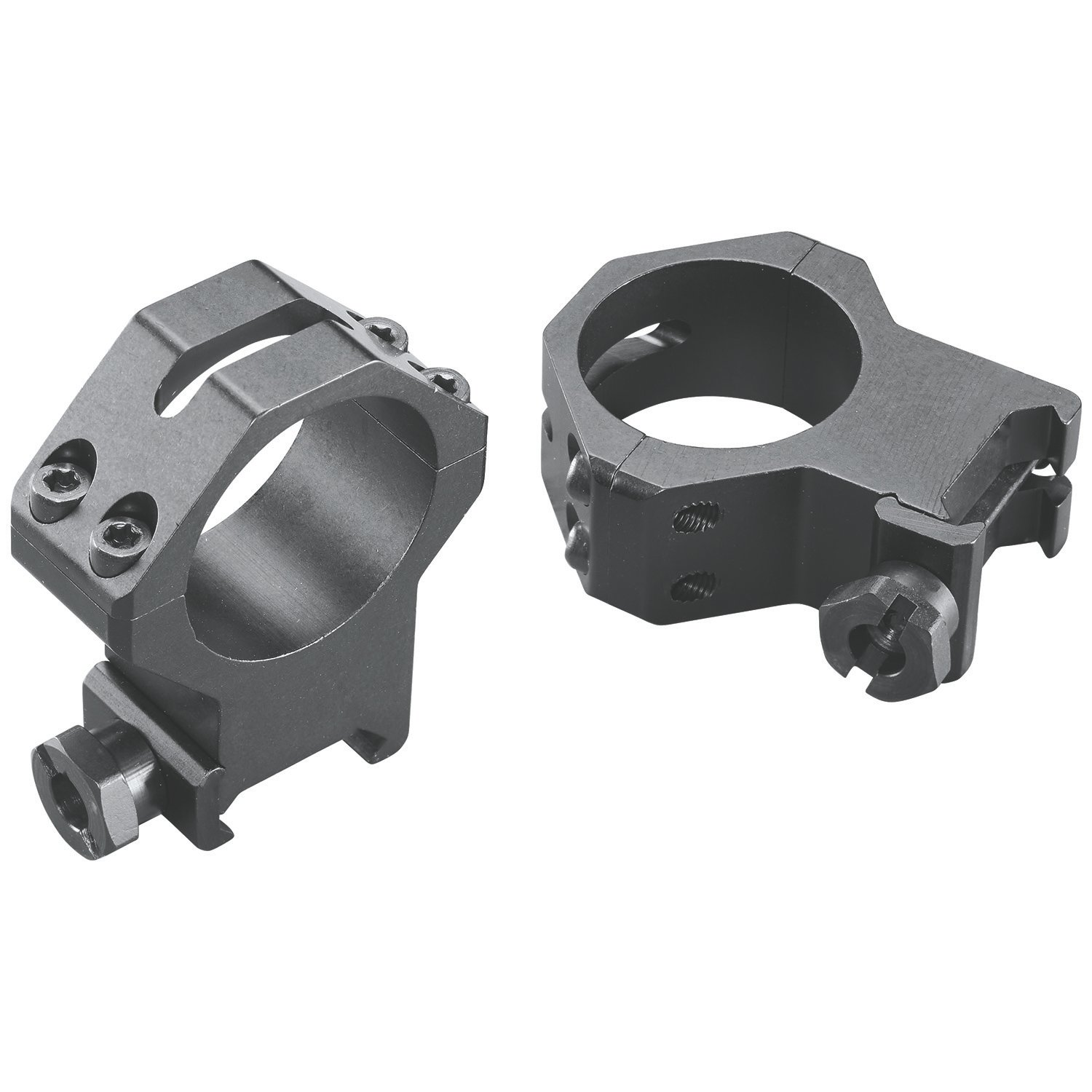Weaver Mounts 48367 Four-Hole Skeleton Rings Matte Black 30mm Extra High