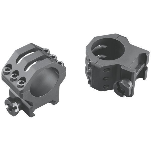 Weaver Mounts 99689 Six-Hole Picatinny Rings Matte Black 1" High